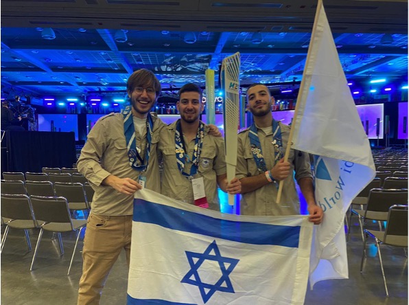 Group of people celebrating on stage